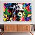 Quadro Decorativo Canvas Macaco Colorido Street Art Horizontal - Imagem 3