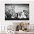Quadro Decorativo Canvas Família Leão Adultos Preto e Branco Horizontal - Imagem 5
