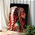 Quadro Decorativo Canvas Índia com Cocar Beleza Feminina Vertical - Imagem 2