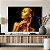 Quadro Decorativo Canvas Beleza Feminina Mulher com Maquiagem Dourada Horizontal - Imagem 4