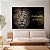 Quadro Decorativo Canvas Leão a Sorte Favorece os Corajosos Abstrato Horizontal - Imagem 4