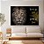 Quadro Decorativo Canvas Leão Colorido Nunca Foi Sorte Sempre Foi Deus Horizontal - Imagem 1