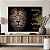 Quadro Decorativo Canvas Leão Colorido Nunca Foi Sorte Sempre Foi Deus Horizontal - Imagem 4