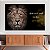 Quadro Decorativo Canvas Leão Frases Motivacionais Aquele que te Guarda Não Dorme Horizontal - Imagem 3