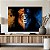 Quadro Decorativo Canvas Leão Colorido Meia Face Azul Horizontal - Imagem 4