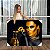 Quadro Decorativo Canvas Beleza Feminina Mulher com Maquiagem Dourada Segurando Bolsa Horizontal - Imagem 2