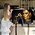 Quadro Decorativo Canvas Beleza Feminina Mulher com Maquiagem Dourada Segurando Bolsa Horizontal - Imagem 7