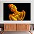 Quadro Decorativo Canvas Beleza Feminina Mulher com Maquiagem Dourada no Corpo Horizontal - Imagem 3