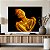 Quadro Decorativo Canvas Beleza Feminina Mulher com Maquiagem Dourada no Corpo Horizontal - Imagem 4