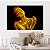 Quadro Decorativo Canvas Beleza Feminina Mulher com Maquiagem Dourada no Corpo Horizontal - Imagem 5