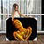 Quadro Decorativo Canvas Beleza Feminina Mulher com Maquiagem Dourada no Corpo Horizontal - Imagem 1