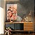 Quadro Decorativo Canvas Beleza Feminina Mulher com Rosas no Cabelo Vertical - Imagem 3