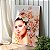 Quadro Decorativo Canvas Beleza Feminina Mulher com Rosas no Cabelo Vertical - Imagem 1
