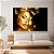 Quadro Decorativo Canvas Beleza Feminina Mulher com Detalhes dourados Horizontal - Imagem 3