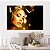 Quadro Decorativo Canvas Beleza Feminina Mulher com Detalhes dourados Horizontal - Imagem 5