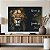 Quadro Decorativo Canvas Leão Nunca Foi Sorte Sempre Foi Deus Detalhes Dourados Horizontal - Imagem 4