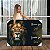 Quadro Decorativo Canvas Leão Nunca Foi Sorte Sempre Foi Deus Detalhes Dourados Horizontal - Imagem 1