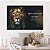 Quadro Decorativo Canvas Leão Salmo 121 Aquele que te Guarda Não dorme Horizontal - Imagem 5