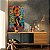 Quadro Decorativo Canvas Tigre Abstrato Colorido Vertical - Imagem 3