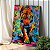 Quadro Decorativo Canvas Tigre Abstrato Colorido Vertical - Imagem 2