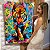 Quadro Decorativo Canvas Tigre Abstrato Colorido Vertical - Imagem 6