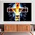 Quadro Decorativo Canvas Leão Tribo de Judá Cruz Horizontal - Imagem 2