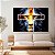 Quadro Decorativo Canvas Leão Tribo de Judá Cruz Horizontal - Imagem 3