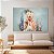 Quadro Decorativo Canvas Beleza Feminina Mulher Floral Horizontal - Imagem 3
