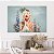 Quadro Decorativo Canvas Beleza Feminina Mulher Floral Horizontal - Imagem 5