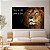 Quadro Decorativo Canvas Frase Leão Nunca foi sorte sempre foi Deus Horizontal - Imagem 3