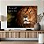 Quadro Decorativo Canvas Frase Leão Nunca foi sorte sempre foi Deus Horizontal - Imagem 4