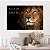 Quadro Decorativo Canvas Frase Leão Nunca foi sorte sempre foi Deus Horizontal - Imagem 5
