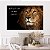 Quadro Decorativo Canvas Frase Leão Aquele que te guarda não dorme Horizontal - Imagem 5