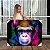 Quadro Decorativo Canvas Animal Abstrato Macaco Colorido Horizontal - Imagem 1