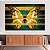 Quadro Decorativo Canvas Borboleta Dourada Abstrata Horizontal - Imagem 2