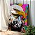 Quadro Decorativo Canvas Animais Águia Colorida Abstrata Vertical - Imagem 3