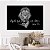 Quadro Decorativo Canvas Leão de Judá Frase Aquele que te guarda não dorme Preto e Branco Horizontal - Imagem 4