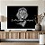 Quadro Decorativo Canvas Leão de Judá Frase A Sorte Favorece os corajosos Preto e Branco Horizontal - Imagem 4