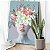 Quadro Decorativo Canvas Rosto Feminino Floral Beleza Feminina Abstrata Vertical - Imagem 5