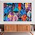 Quadro Decorativo Canvas Penas Coloridas Abstratas Horizontal - Imagem 3