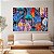 Quadro Decorativo Canvas Penas Coloridas Abstratas Horizontal - Imagem 2