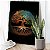 Quadro Decorativo Canvas Árvore da Vida Colorida Fundo Preto Vertical - Imagem 5