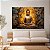 Quadro Decorativo Canvas Religiosos Buda Gold Sentado Meditando Horizontal - Imagem 2