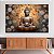 Quadro Decorativo Canvas Religioso Buda Sentado Meditando Horizontal - Imagem 2