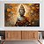 Quadro Decorativo Canvas Religioso Buda Meditando Fundo Abstrato Horizontal - Imagem 2