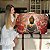 Quadro Decorativo Canvas Religioso Buda Sentado Meditando Fundo Vermelho Horizontal - Imagem 7