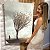 Quadro Decorativo Canvas Paisagem Outono com Árvore Seca balançando ao vento Vertical - Imagem 7