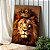 Quadro Decorativo Canvas Face Leão de Judá com Coroa Colorido Vertical - Imagem 5