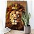 Quadro Decorativo Canvas Face Leão de Judá com Coroa Colorido Vertical - Imagem 4
