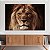 Quadro Decorativo Canvas Face Leão Rei de Judá Colorido Horizontal - Imagem 4